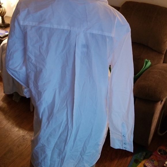 Nwts Zara Long White Button Down - Picture 6 of 7